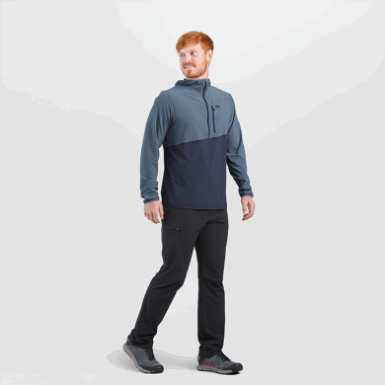 Buitenonderzoek | Astroman Sun Hoodie Voor Heren Nimbus/marineblauw