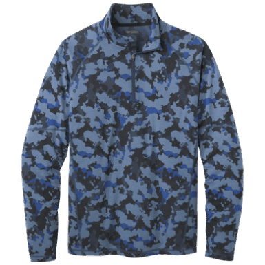 Buitenonderzoek | Heren Alpine Onset Merino Kwart Rits Marineblauw Camo