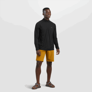 Buitenonderzoek | Heren Echo Kwart Ritssluiting Zwart