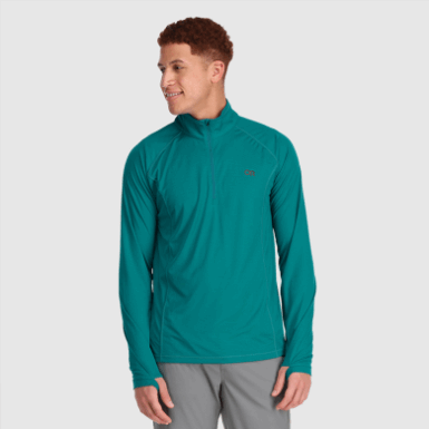 Buitenonderzoek | Heren Echo Quarter Zip Deep Lake