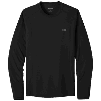 Buitenonderzoek | Echo Heren T-shirt Met Lange Mouwen Zwart