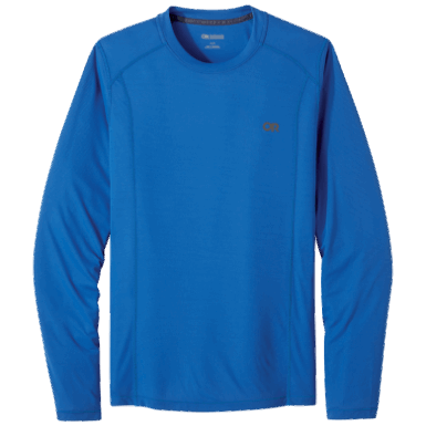 Buitenonderzoek | Echo Heren T-shirt Met Lange Mouwen Klassiek Blauw