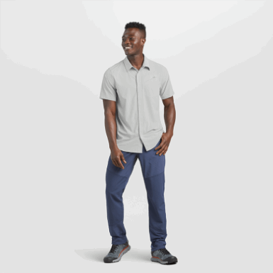 Buitenonderzoek | Heren Astroman S/s Zonnehemd Kiezelsteen