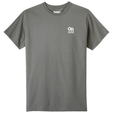 Buitenonderzoek | Lockup Borst Logo T-shirt Antraciet/wit