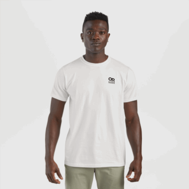 Buitenonderzoek | Lockup Borst Logo T-shirt Wit/zwart