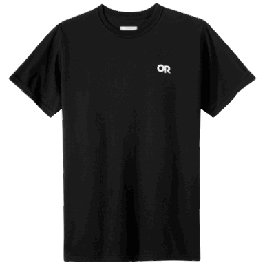 Buitenonderzoek | Lockup Back Logo T-shirt Zwart/wit