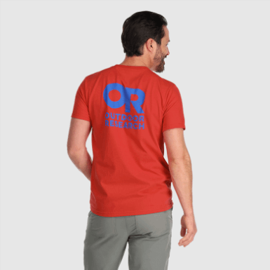 Buitenonderzoek | T-shirt Met Logo Op De Rug, Cranberry