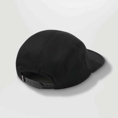 Buitenonderzoek | Gripped 5 Panel Cap Zwart