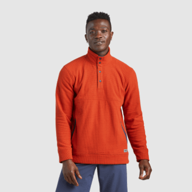 Buitenonderzoek | Heren Trailmix Snap Pullover Ii Redrock