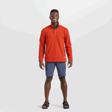 Buitenonderzoek | Heren Trailmix Snap Pullover Ii Redrock