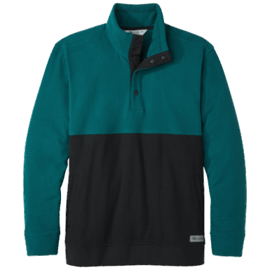 Buitenonderzoek | Heren Trailmix Snap Pullover Ii Treeline/zwart