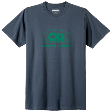 Buitenonderzoek | Heren Of Pleitbezorger Rvs T-shirt Marineblauw/sprout
