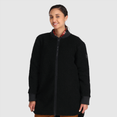 Buitenonderzoek | Dames Juneau Sherpa Fleece Jas Zwart