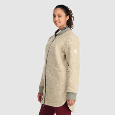 Buitenonderzoek | Dames Juneau Sherpa Fleece Jas Mist