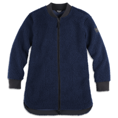 Buitenonderzoek | Dames Juneau Sherpa Fleece Jas Marineblauw