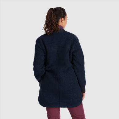 Buitenonderzoek | Dames Juneau Sherpa Fleece Jas Marineblauw