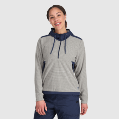 Buitenonderzoek | Dames Trailmix Pullover-hoodie As/marineblauw