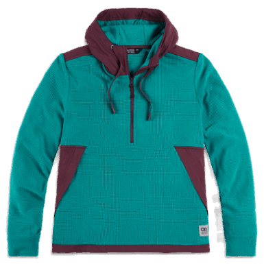 Buitenonderzoek | Dames Trailmix Pullover Hoodie Deep Lake/elk