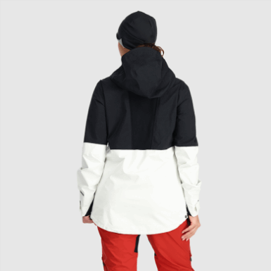 Buitenonderzoek | Hemisferen Ii Damesjack Gore-tex® Zwart/sneeuw