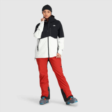 Buitenonderzoek | Hemisferen Ii Damesjack Gore-tex® Zwart/sneeuw