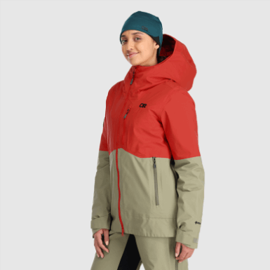 Buitenonderzoek | Dames Hemisferen Ii Gore-tex® Jack Cranberry/flint