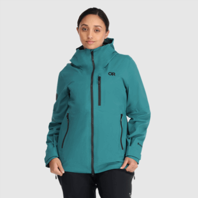 Buitenonderzoek | Hemisferen Ii Gore-tex® Jack Deep Lake Voor Dames