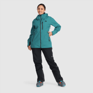 Buitenonderzoek | Hemisferen Ii Gore-tex® Jack Deep Lake Voor Dames