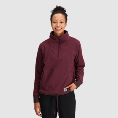 Buitenonderzoek | Kalamata Dames Trailmix Pullover Met Kwartrits