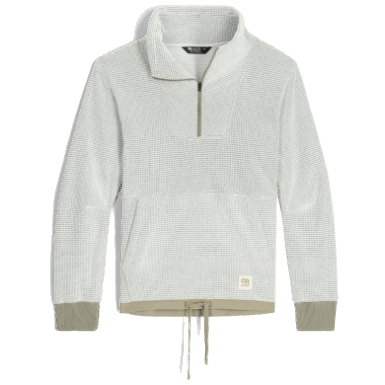 Buitenonderzoek | Dames Trailmix Pullover Met Kwartrits Snow