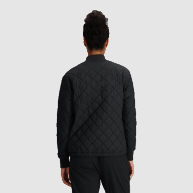 Buitenonderzoek | Dames Shadow Reversible Bomber Zwart/loden