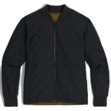 Buitenonderzoek | Dames Shadow Reversible Bomber Zwart/loden
