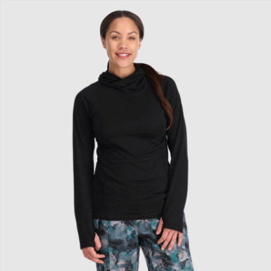 Buitenonderzoek | Dames Alpine Onset Merino 150 Hoodie Zwart