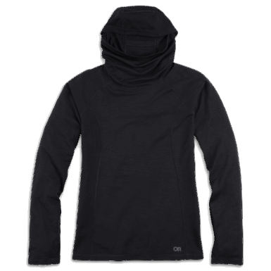 Buitenonderzoek | Dames Alpine Onset Merino 150 Hoodie Zwart