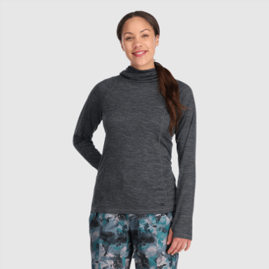 Buitenonderzoek | Alpine Onset Merino 150 Dameshoodie Charcoal Heather