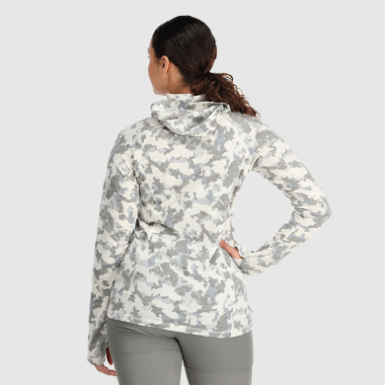 Buitenonderzoek | Alpine Onset Merino 150 Damessweater Met Capuchon, Sneeuwcamouflage