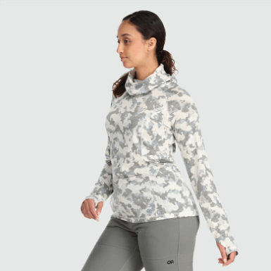 Buitenonderzoek | Alpine Onset Merino 150 Damessweater Met Capuchon, Sneeuwcamouflage