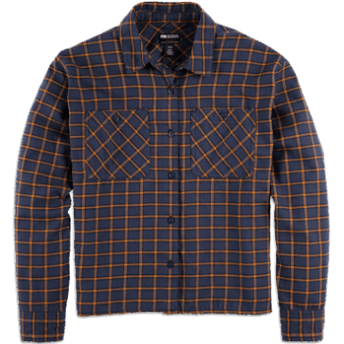 Buitenonderzoek | Dames Feedback Flanellen Overhemd Licht Marineblauw Geruit