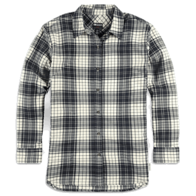 Buitenonderzoek | Kulshan Flanellen Damesoverhemd Zandkleurig Geruit