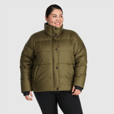 Buitenonderzoek | Dames Coldfront Donsjack-plus Loden