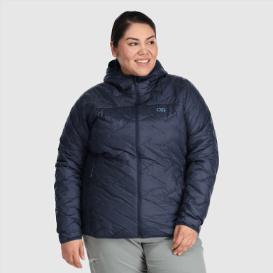 Buitenonderzoek | Superstrand Lt Hoodie-plus Marineblauw Voor Dames