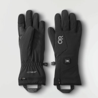 Buitenonderzoek | Dames Sureshot Verwarmde Softshell Handschoenen Zwart