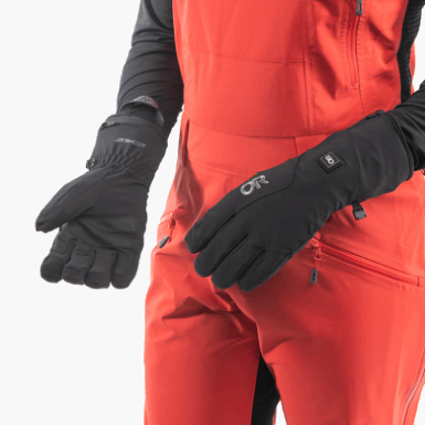 Buitenonderzoek | Dames Sureshot Verwarmde Softshell Handschoenen Zwart