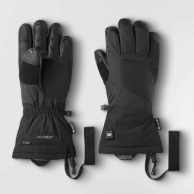 Buitenonderzoek | Prevaleren Verwarmde Gore-tex Handschoenen Zwart