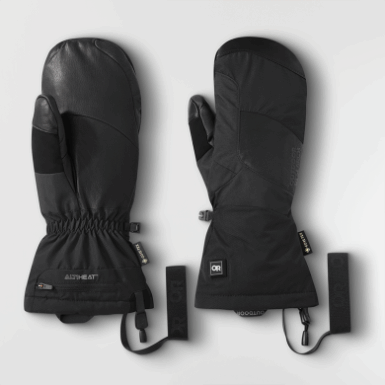 Buitenonderzoek | Prevaleren Verwarmde Gore-tex Wanten Zwart