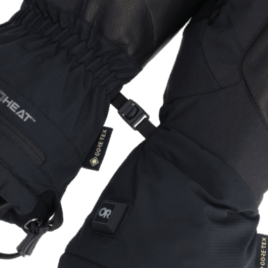 Buitenonderzoek | Prevaleren Verwarmde Gore-tex Wanten Zwart
