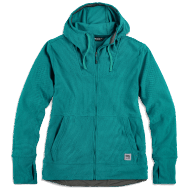 Buitenonderzoek | Dames Trailmix Hoodie Deep Lake