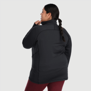Buitenonderzoek | Vigor Half Zip-plus Zwart Voor Dames