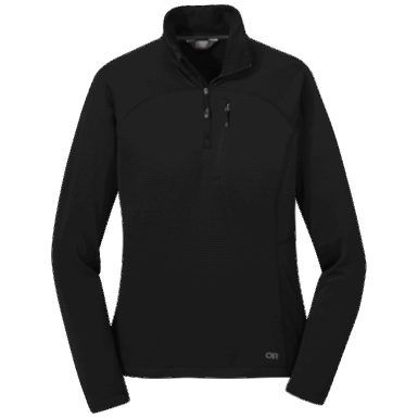 Buitenonderzoek | Vigor Half Zip-plus Zwart Voor Dames