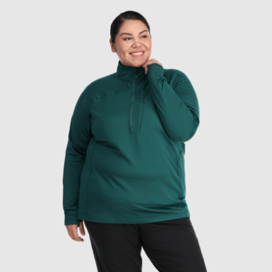 Buitenonderzoek | Vigor Half Zip-plus Treeline Voor Dames