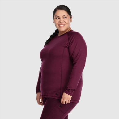 Buitenonderzoek | Dames Alpine Onset Merino 150 Crew-plus Kalamata